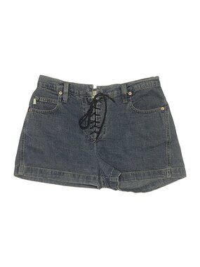 VTG y2k 2000s 90s Todd Oldham Jeans Lace Up Shorts Mini Denim 8 cotton Soft